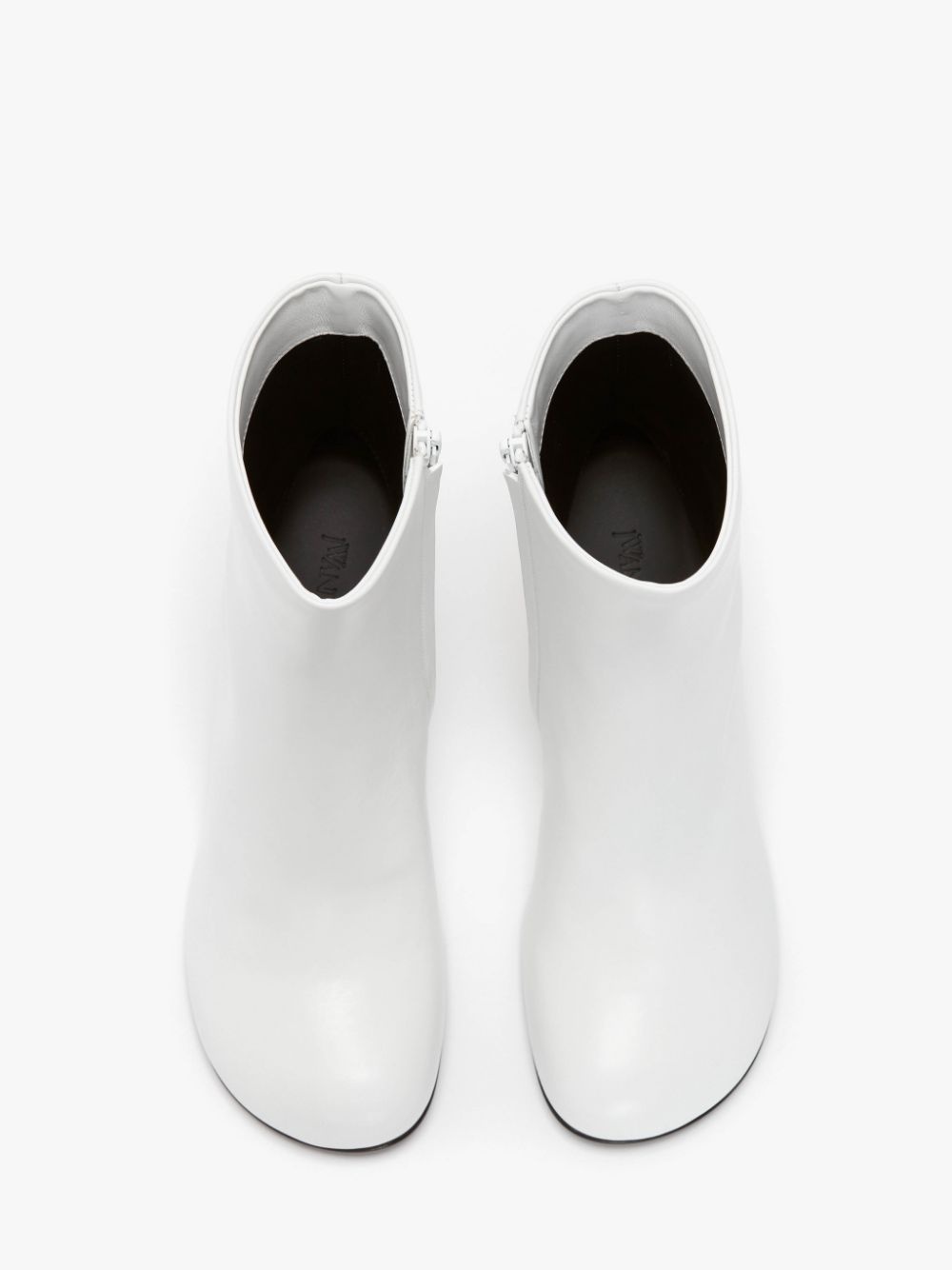 LEATHER CHAIN ANKLE BOOTS - 4