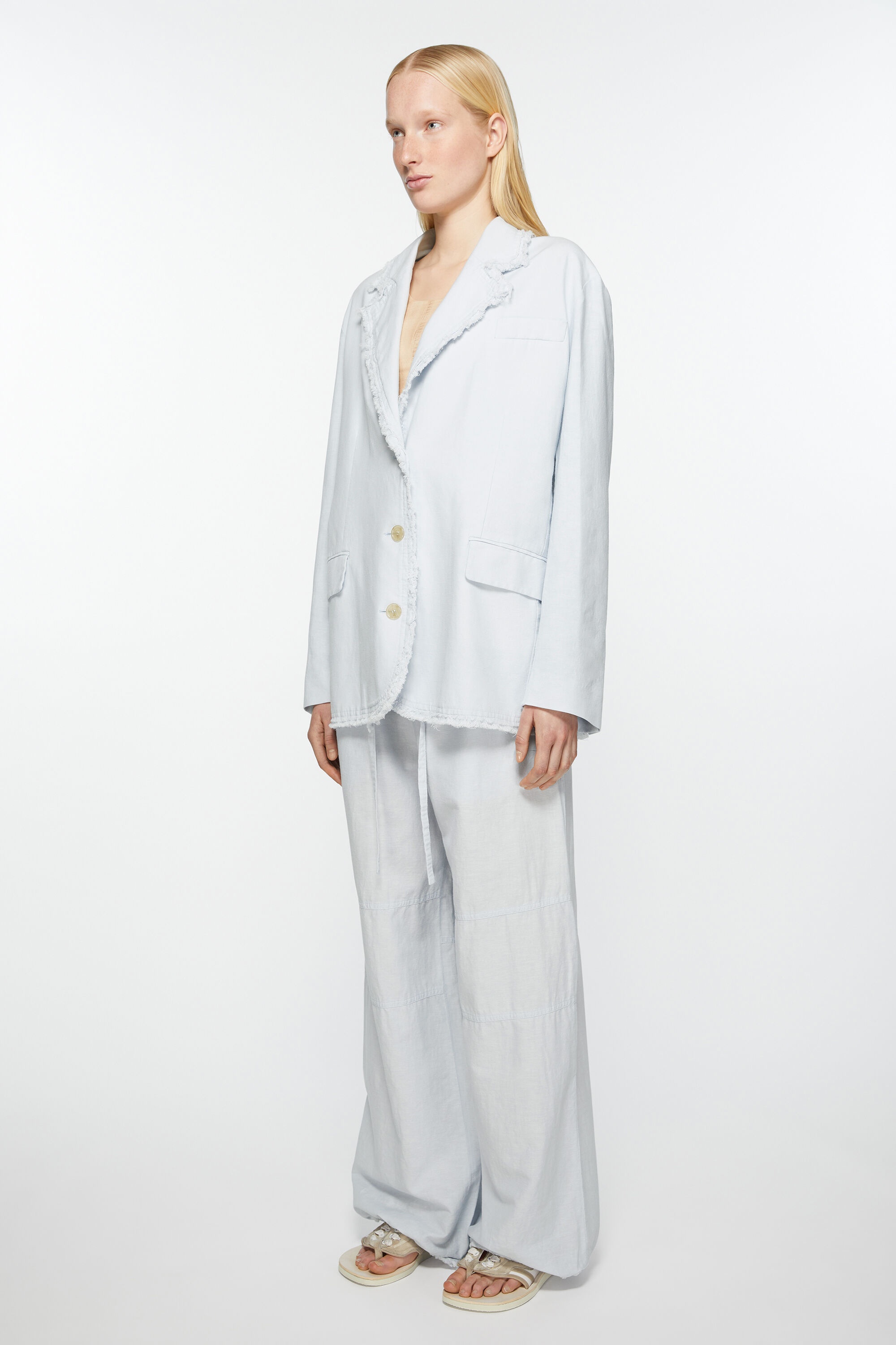 Single-breasted suit jacket - Relaxed fit - Pale blue - 3