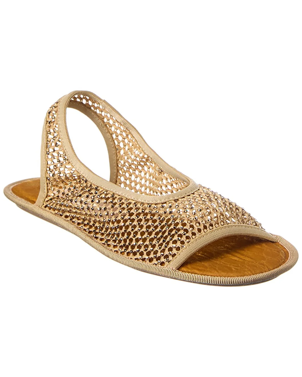 Ferragamo Anio Crystal Mesh Slingback Sandal - 1