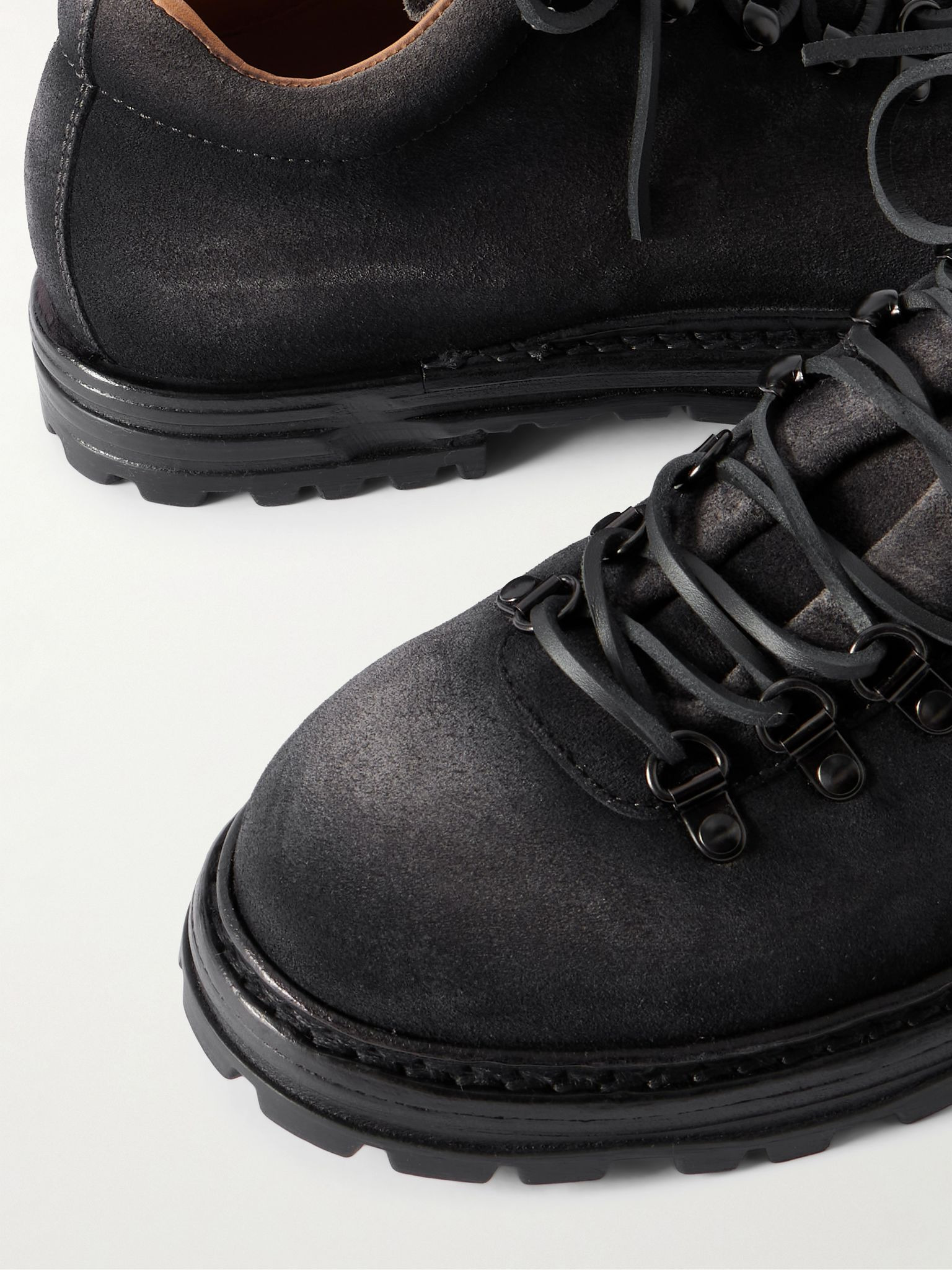 Suede Boots Gray - 5