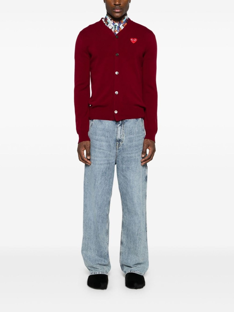 Comme des Garçons PLAY V-neck wool cardigan outlook
