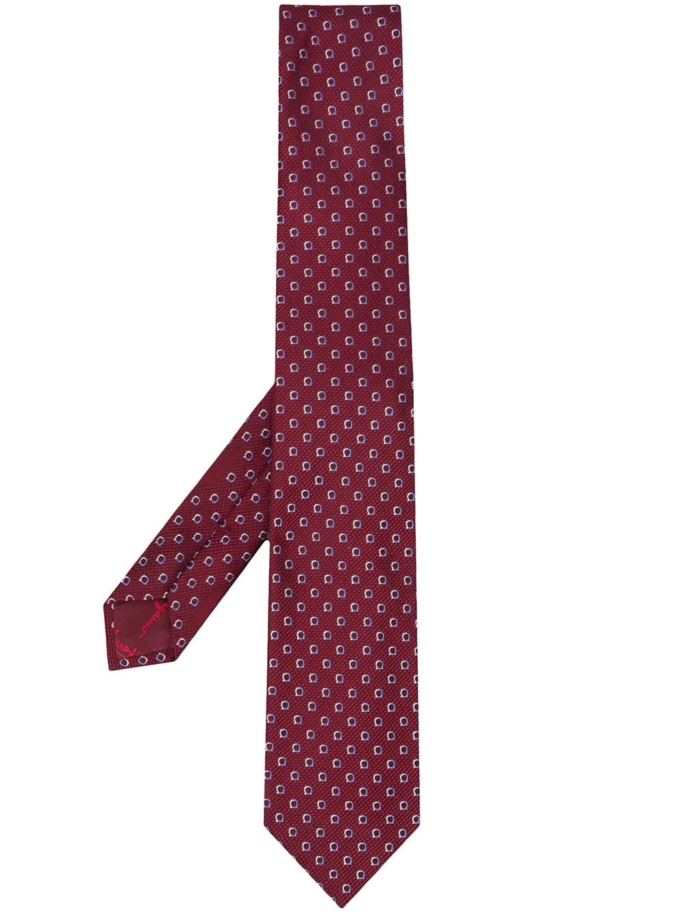 Gancini print necktie - 1