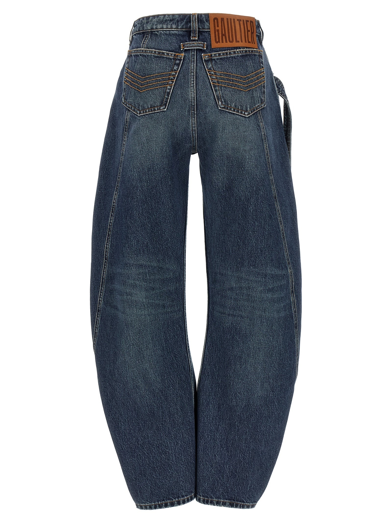 The Blue Denim Strap Jeans Light Blue - 2
