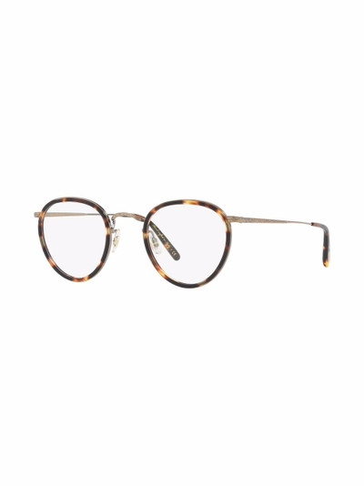 Oliver Peoples MP-2 round tortoiseshell glasses outlook