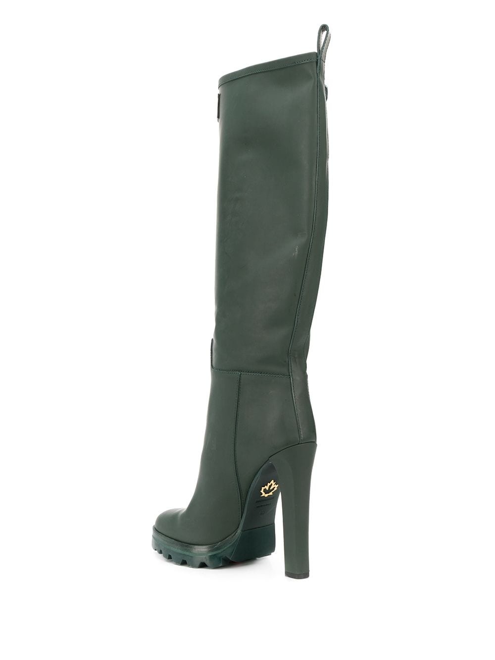 stiletto-heel knee-high rain boots - 3