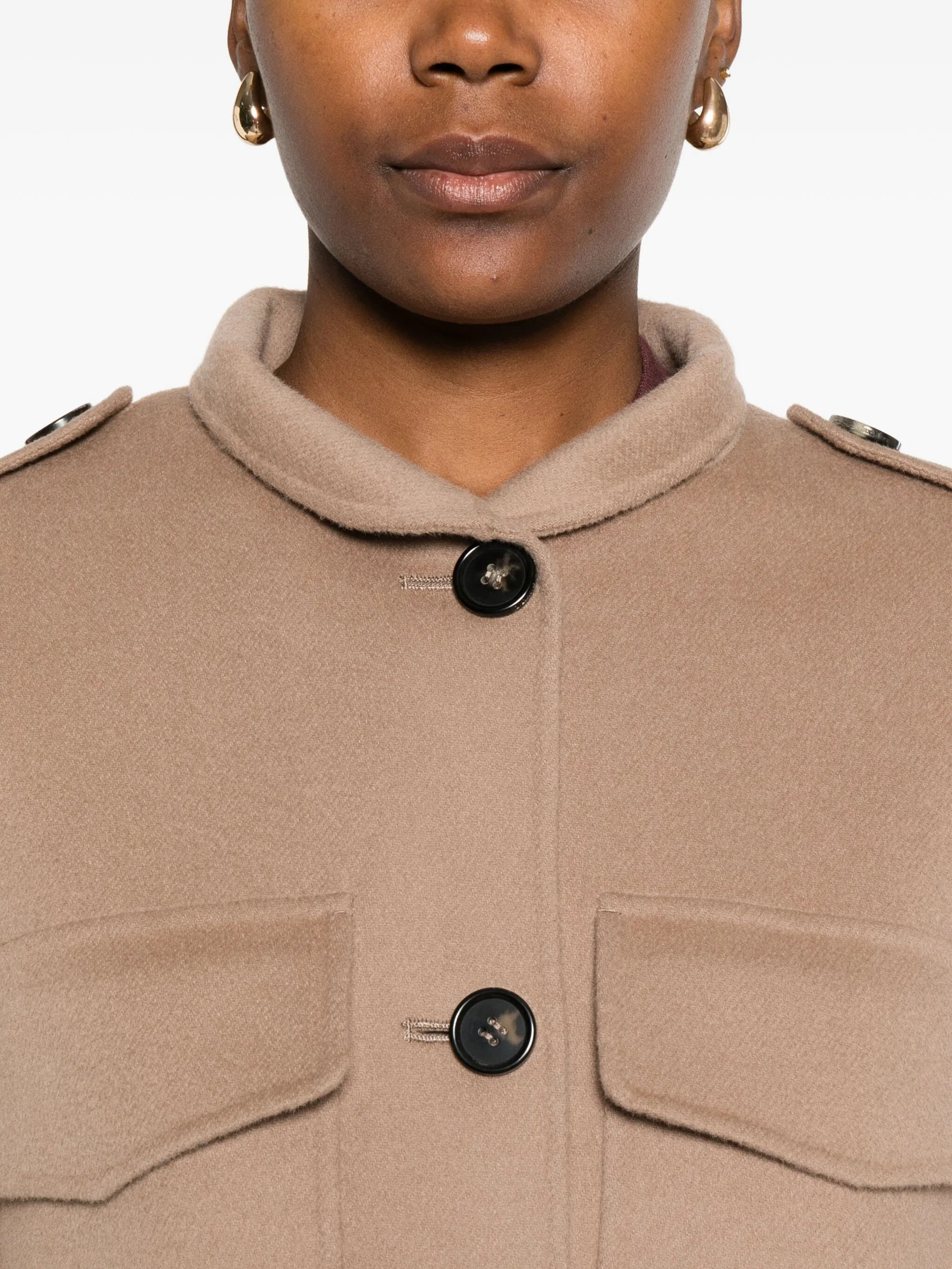 's Max Mara Flap-pocket Button Jacket - 5