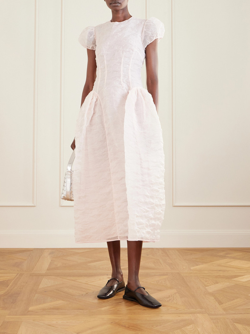 CECILIE BAHNSEN Cleopatra Matelassé Organza Midi Dress outlook