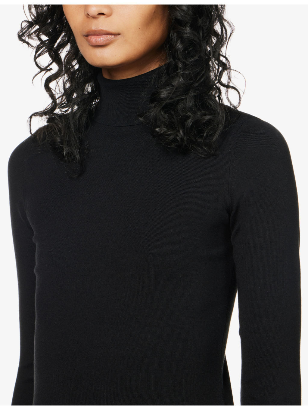 High-neck stretch silk-blend jumper - 5