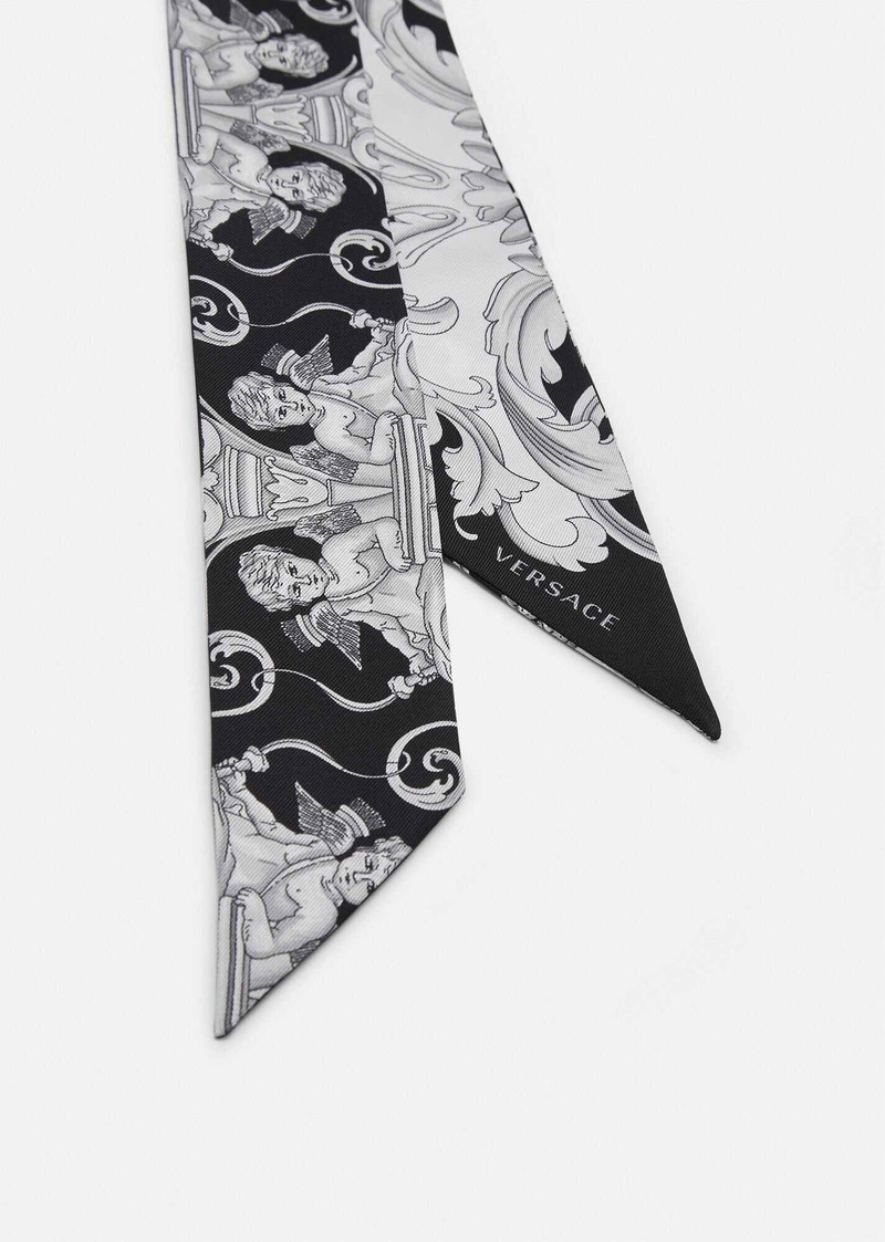 VERSACE Sliver Baroque Silk Scarf outlook