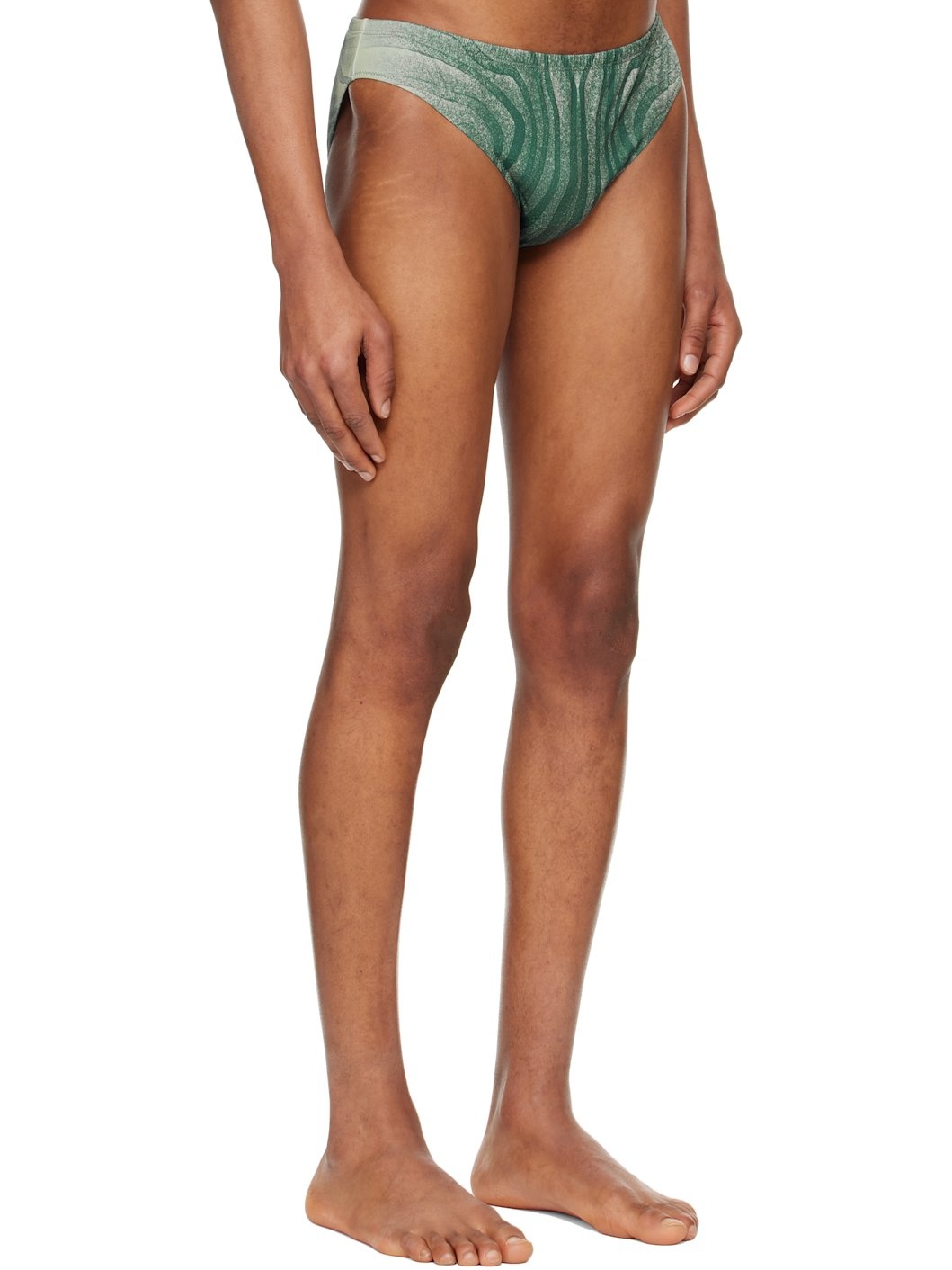 Blue 'The Spirale' Swim Briefs - 2