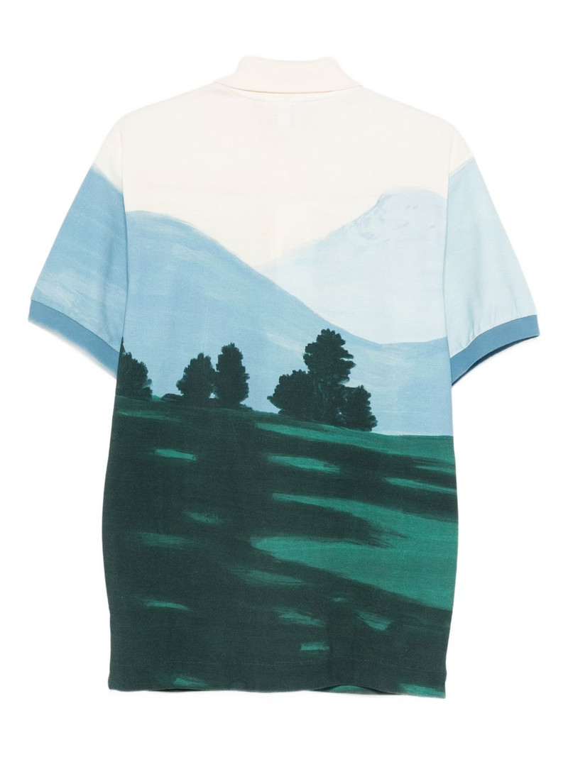 LACOSTE printed short-sleeve polo shirt outlook