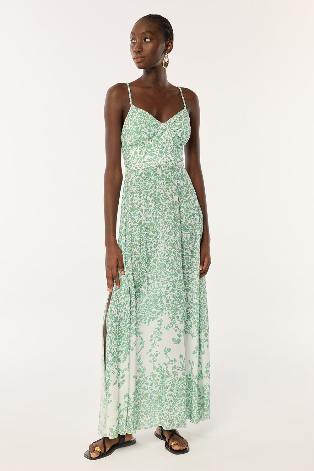 Long Dress Cara - Green Lazuli - 1