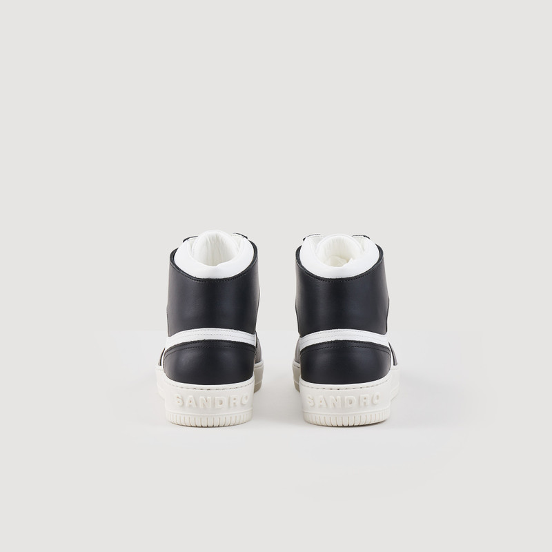 Leather high-top sneakers 3