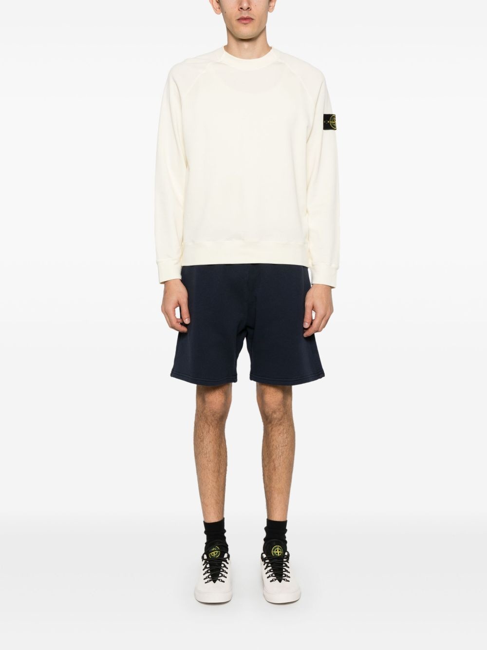 cotton track shorts - 2