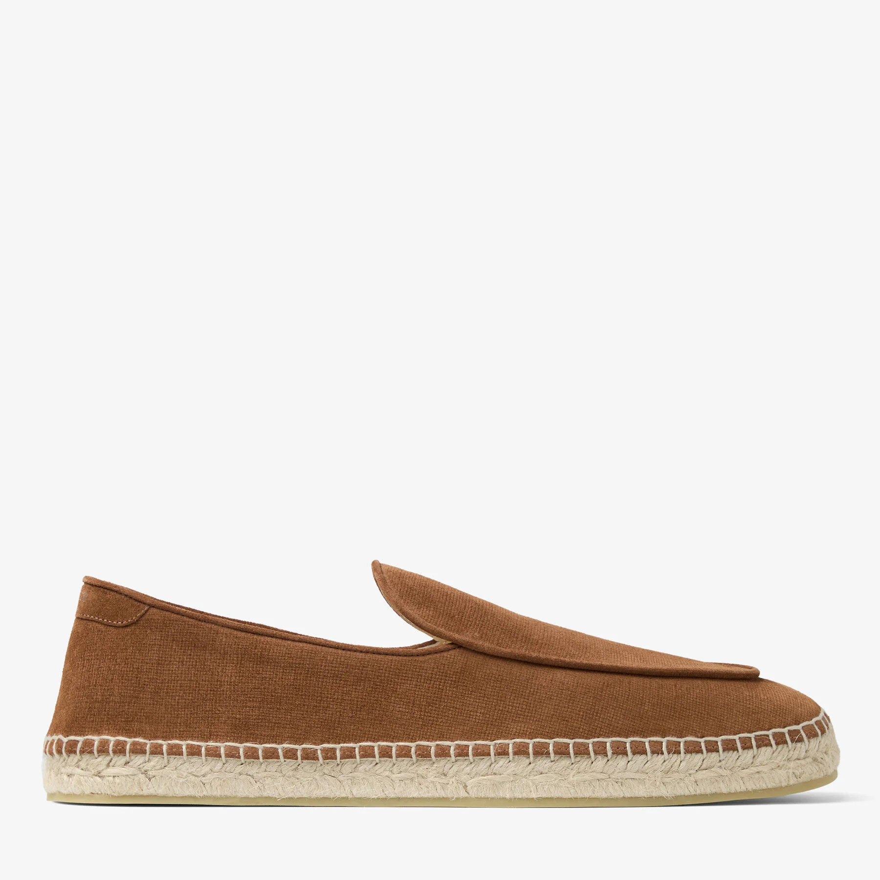 Vine Lace Up Cigar Etched Velvet Suede Espadrilles - 1