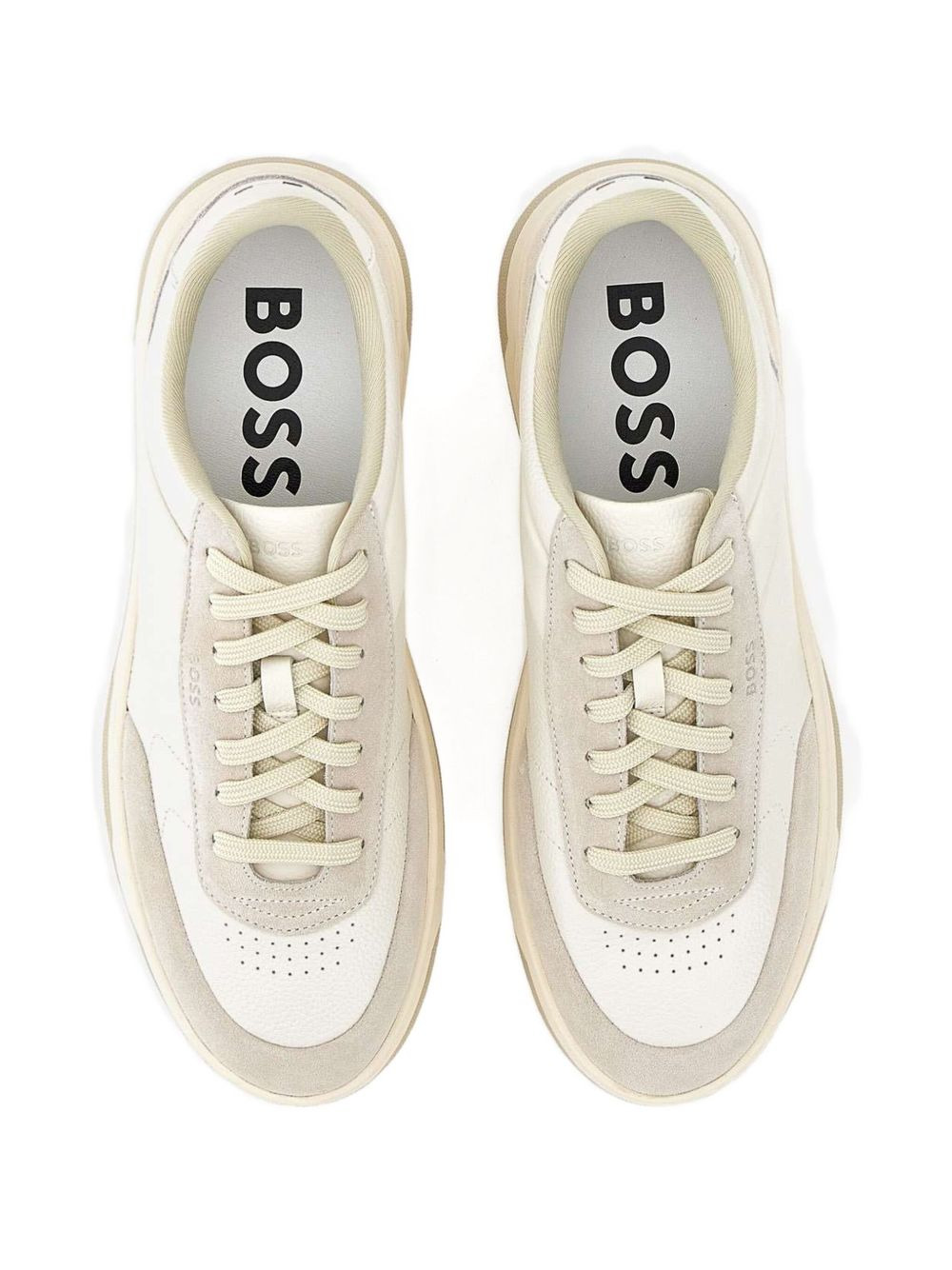 leather suede sneakers - 4