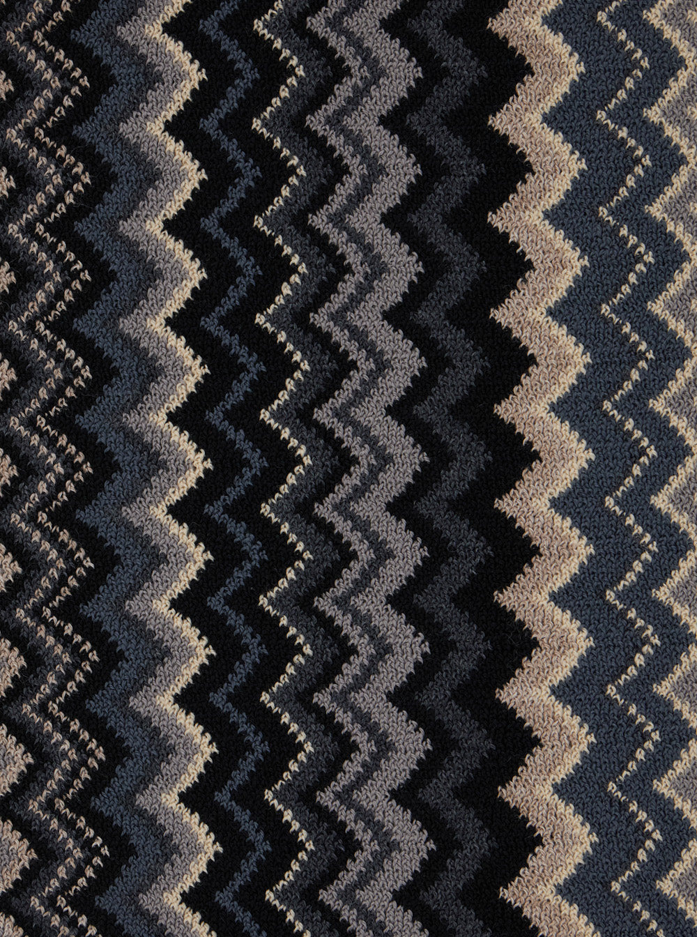 Missoni Men Multicolor Scarf With Zigzag Motif And Fringed Hem In Wool Man - 3