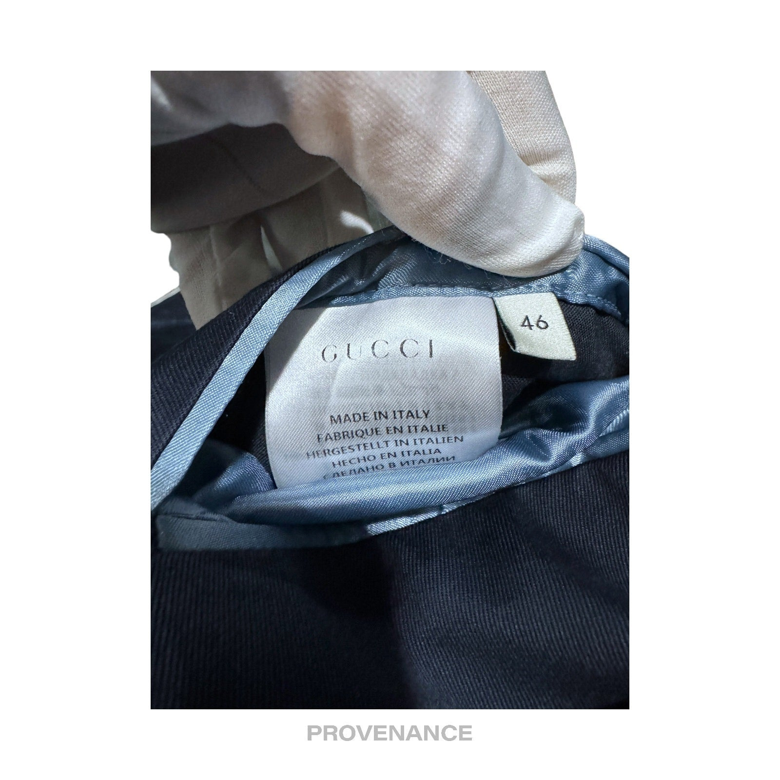 Gucci Contrast Piping Blazer Jacket Coat - Navy Blue 46 - 11
