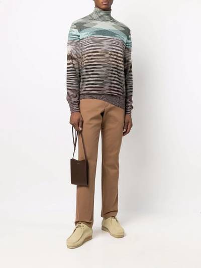 Missoni intarsia-knit roll-neck jumper outlook