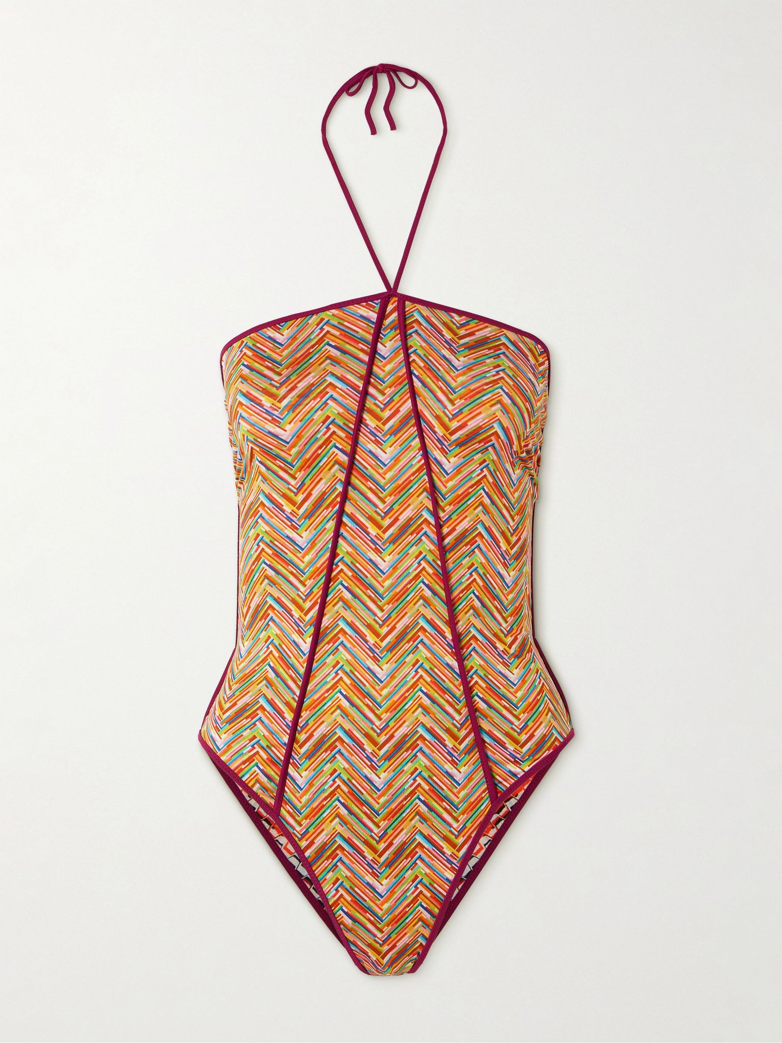 Mare reversible printed halterneck swimsuit Multi - 1
