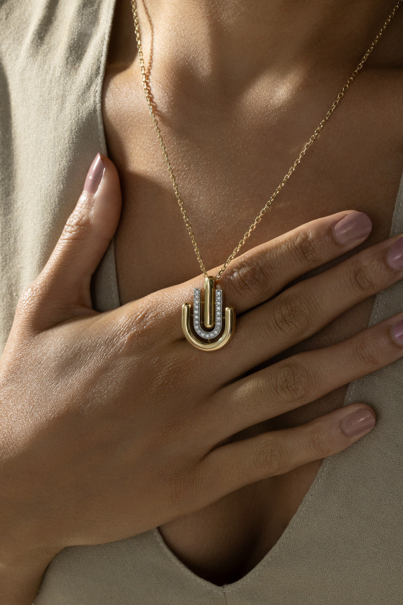 DAVID WEBB Diamond Unity Necklace outlook