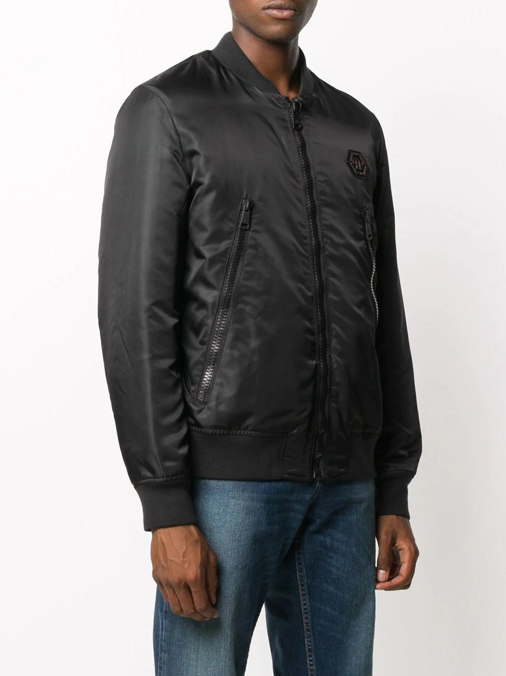 satin-shell bomber jacket - 3