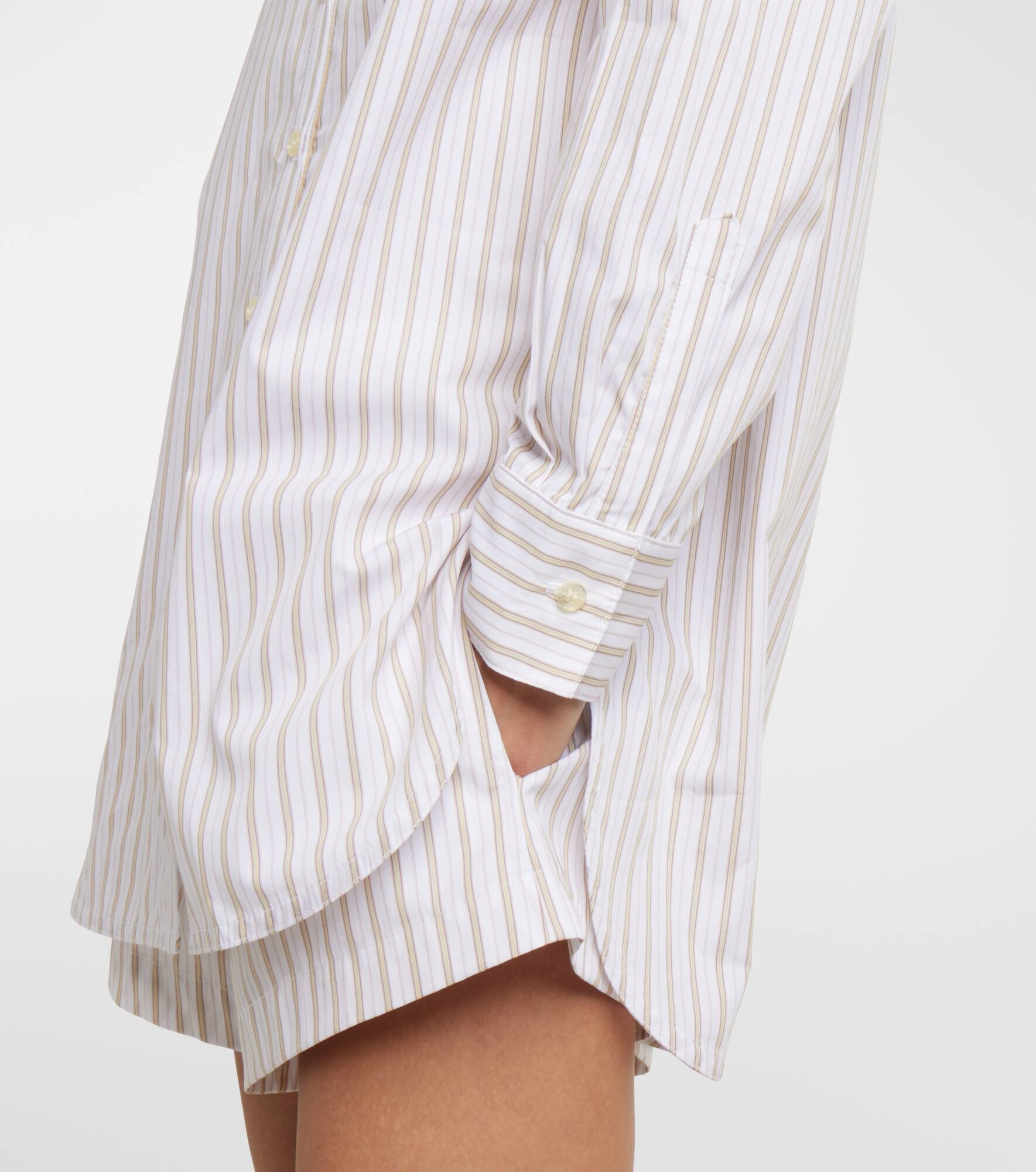 Yoshi striped cotton-blend shirt - 5