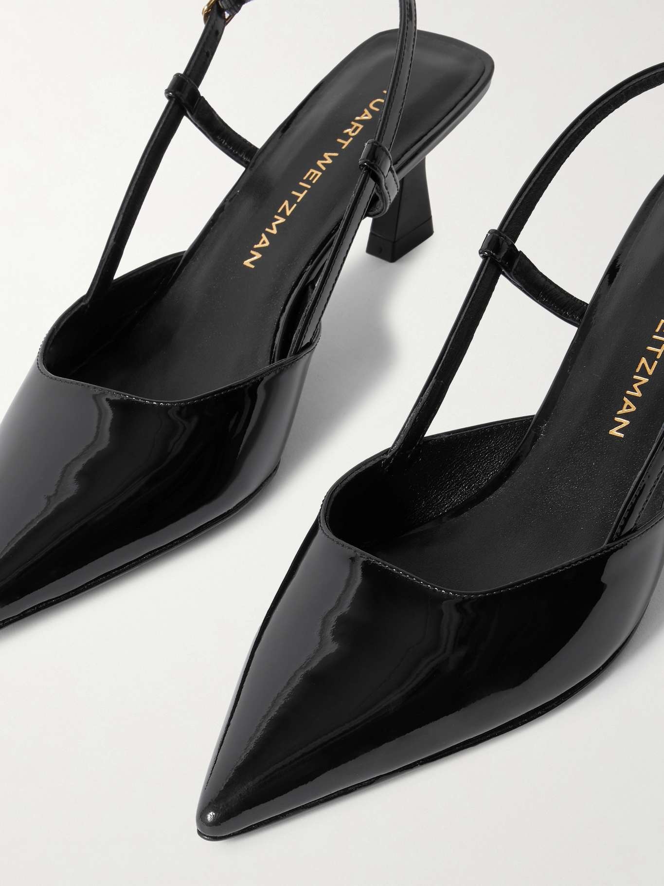 Vinnie patent-leather slingback pumps - 4