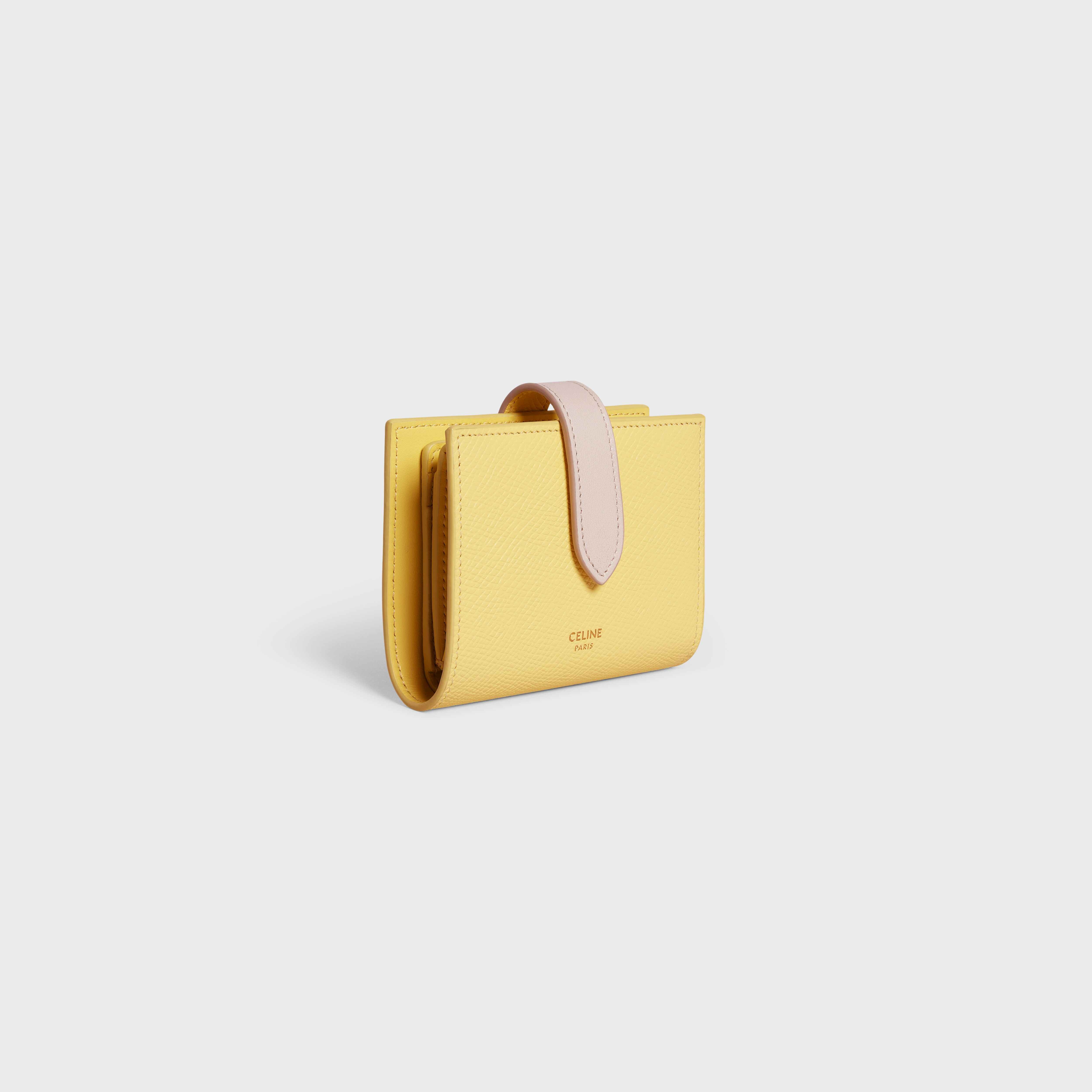 Small Strap Wallet in Bicolour Grained Calfskin - 2