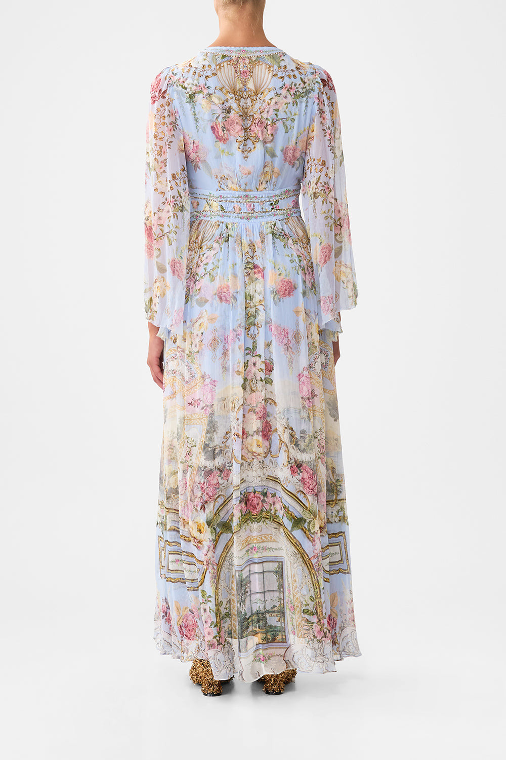 FLARED SLEEVE DRESS - 3