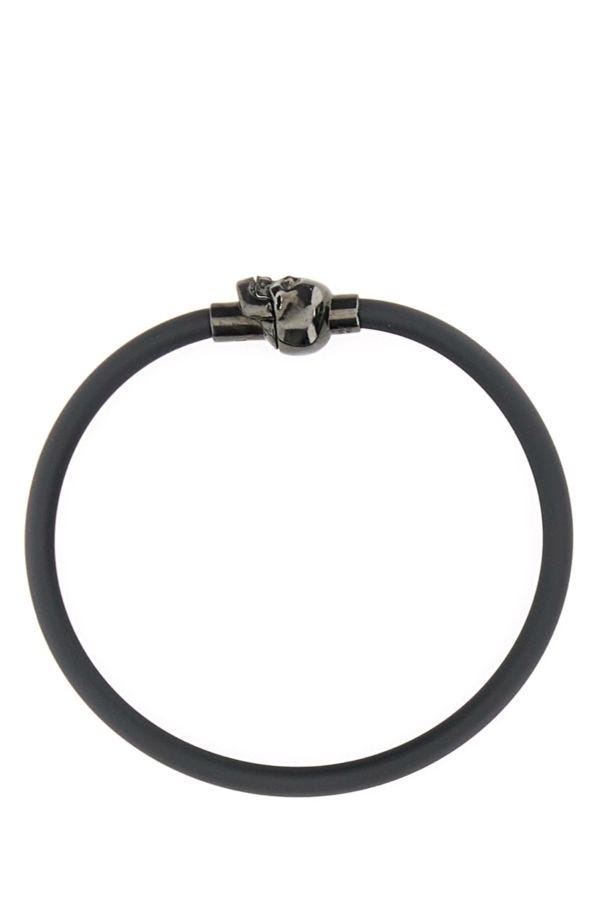 Black rubber Skull bracelet - 1