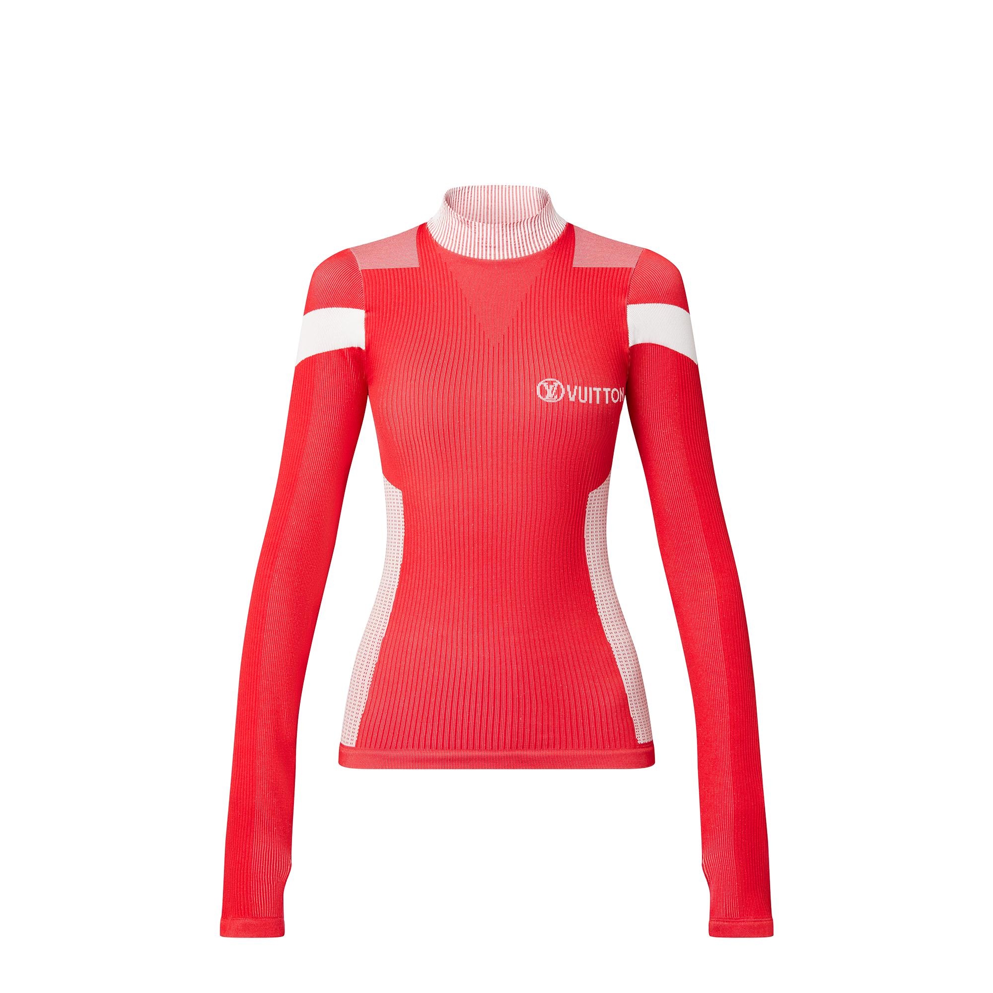 Technical Ribbed Knit Sports Top - 1