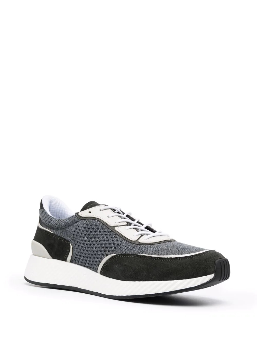 panelled low-top sneakers - 2