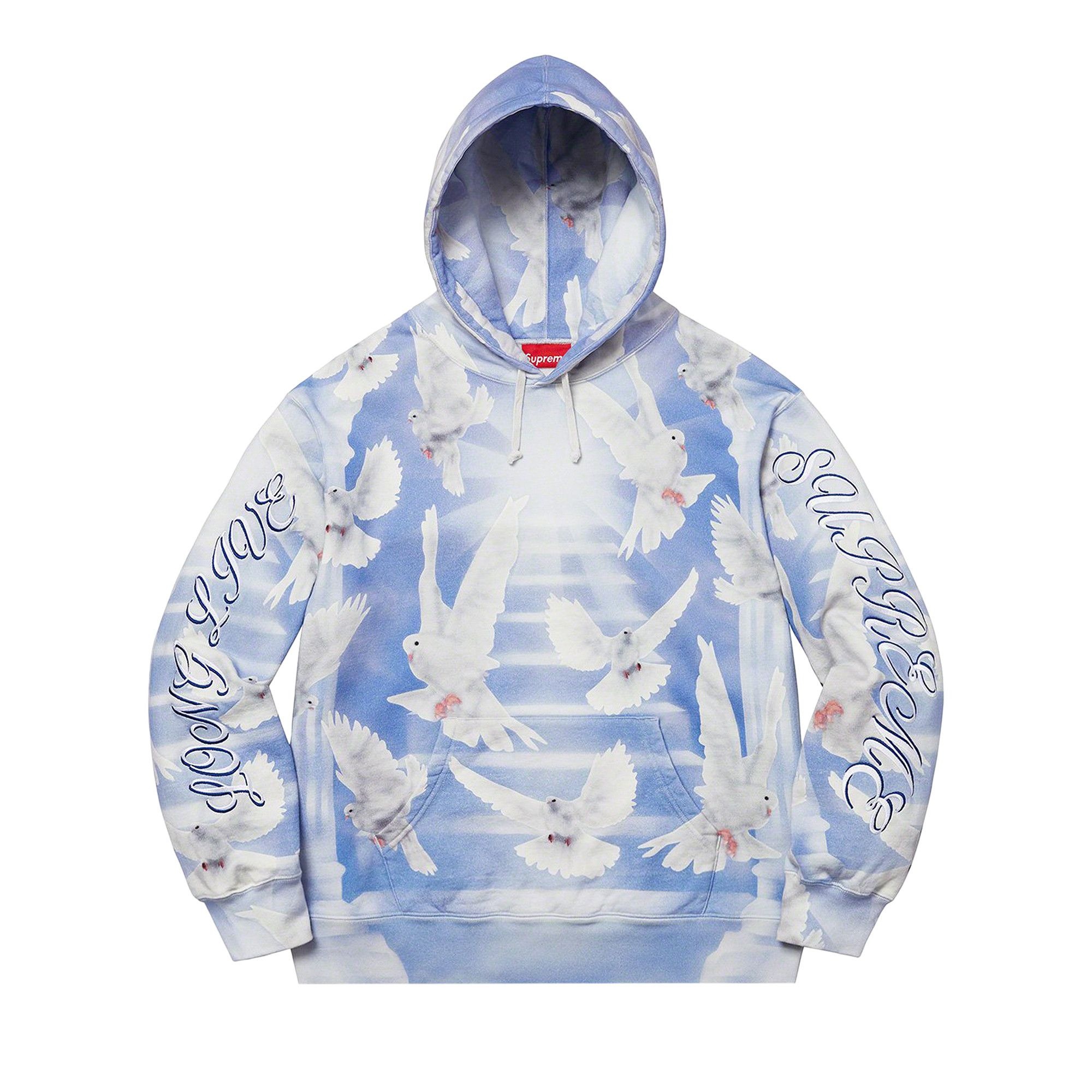 Supreme Doves Hooded Sweatshirt 'Blue' - 1