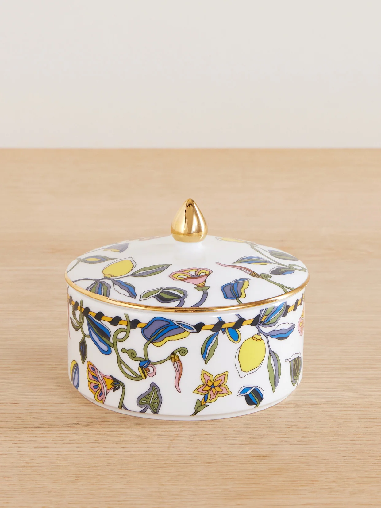 Goodie Gold-plated Porcelain Jar - 1