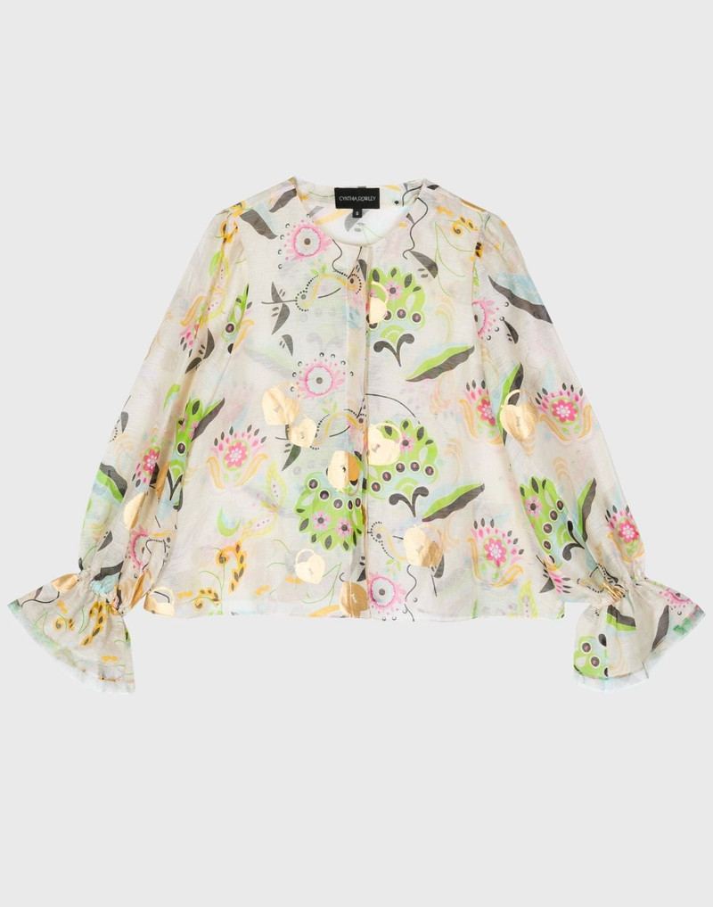 Love Locket Silk Linen Blouse 8