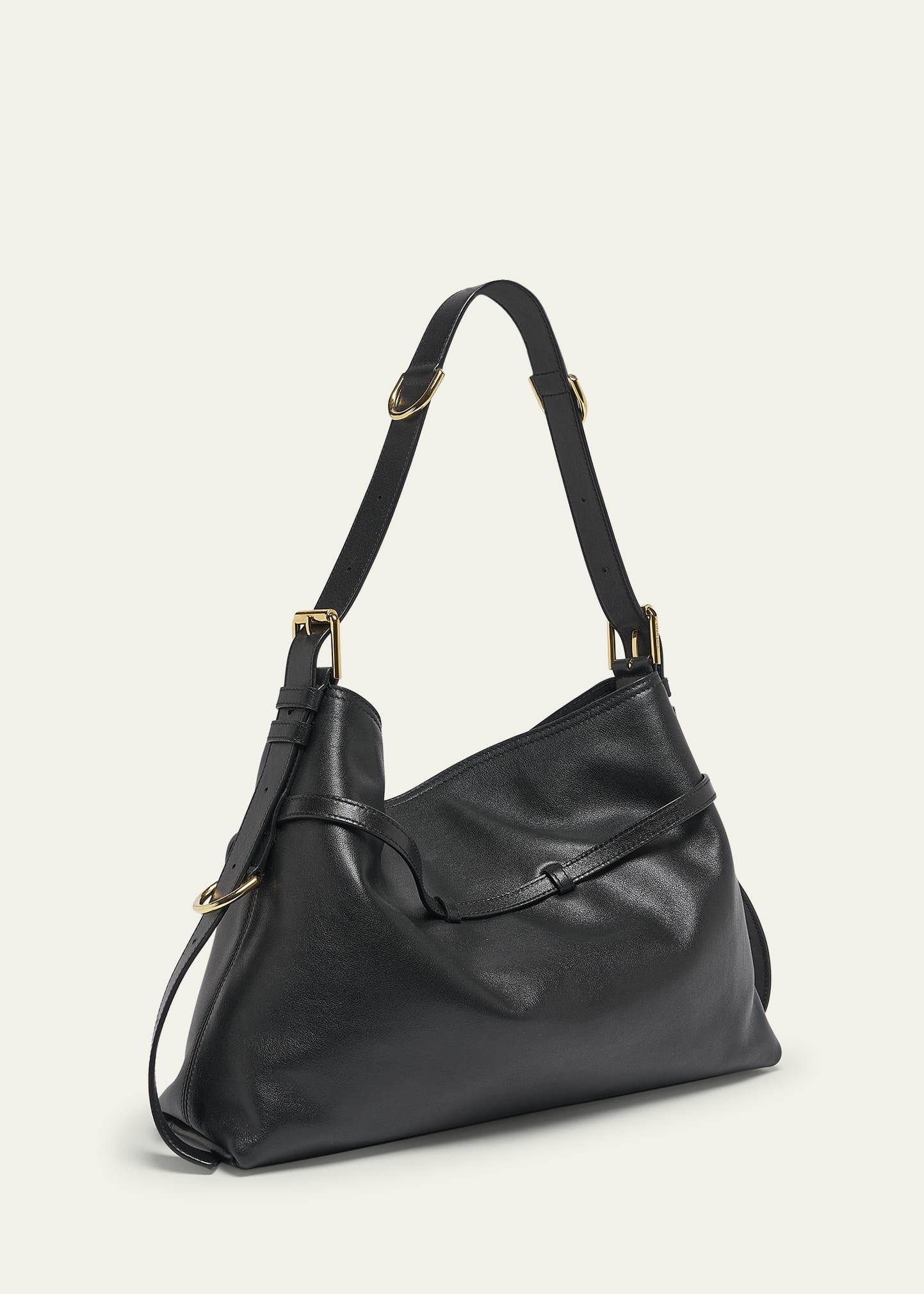 Voyou Medium Shoulder Bag in Shiny Leather - 2