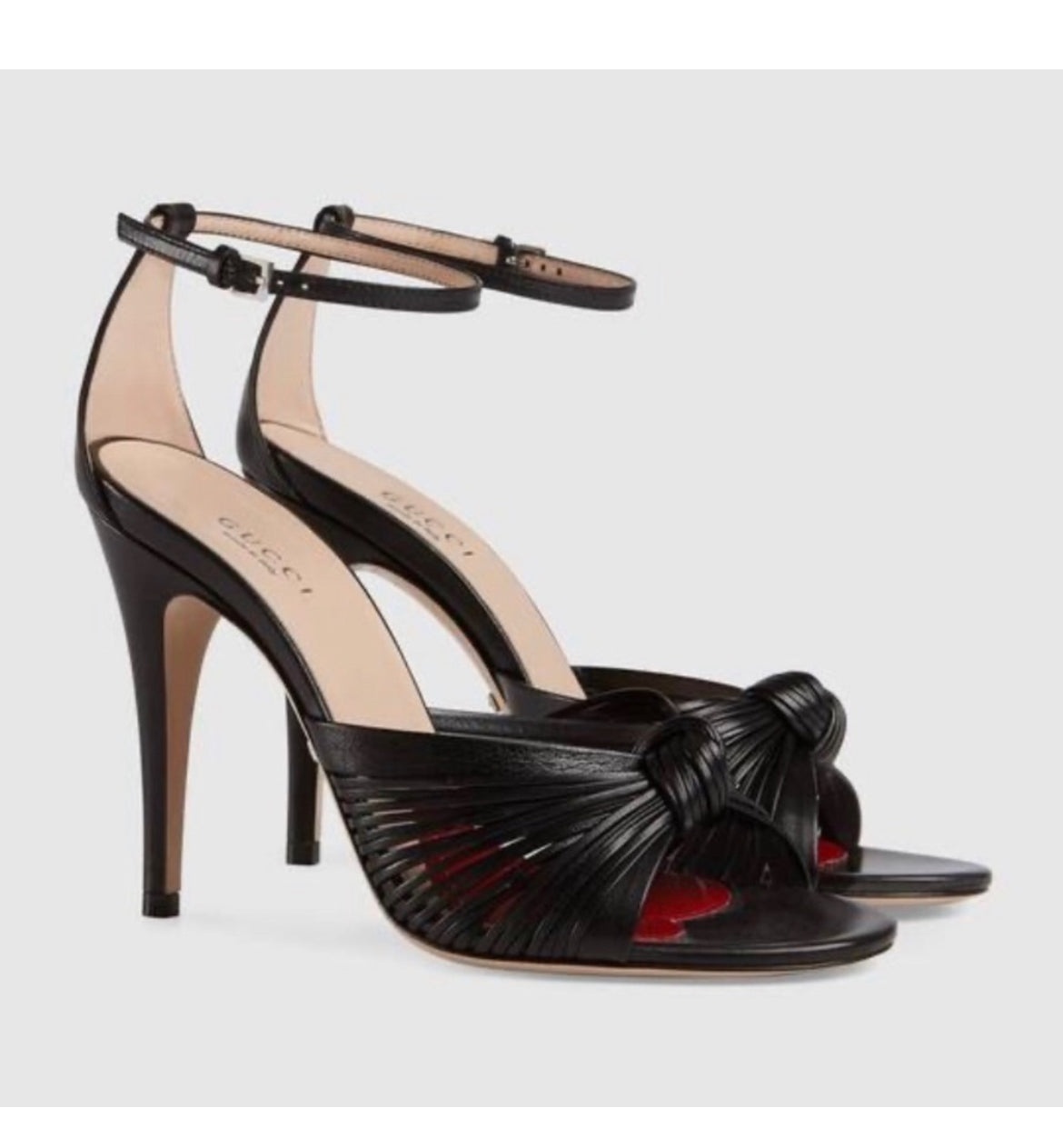 Gucci Knot Detailed Leather Sandals - 2