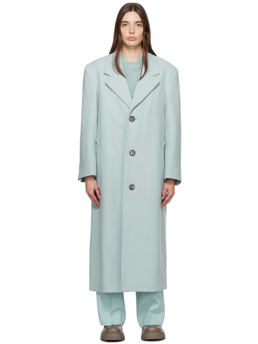 Blue Oversized Coat - 1