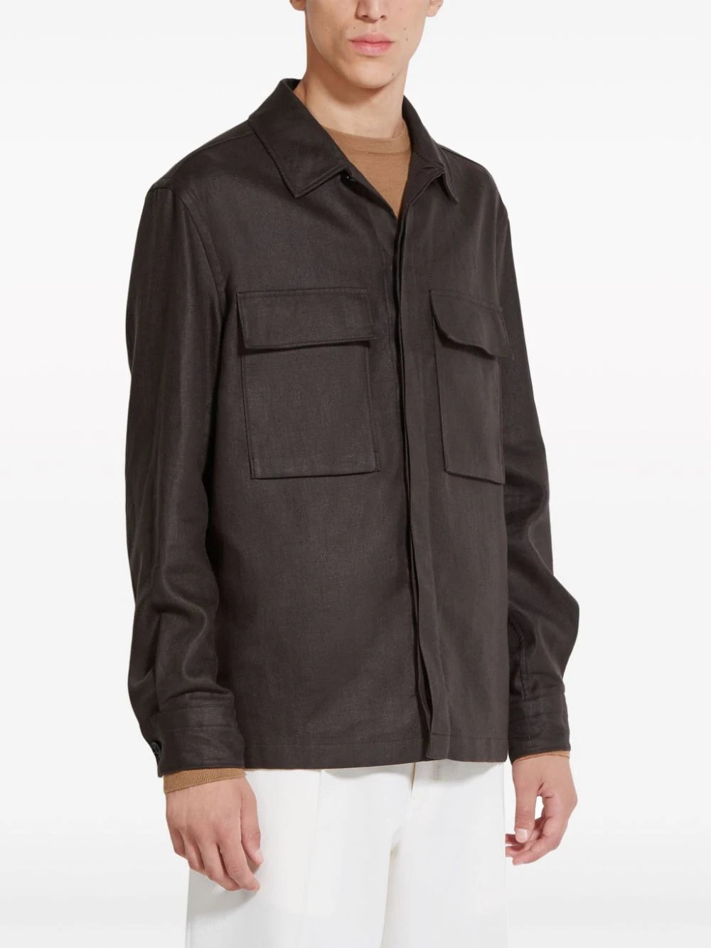 LINEN SHIRT JACKET - 2