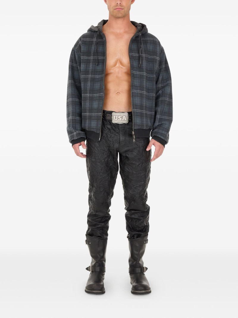 GUESS USA plaid zip sweatshirt outlook