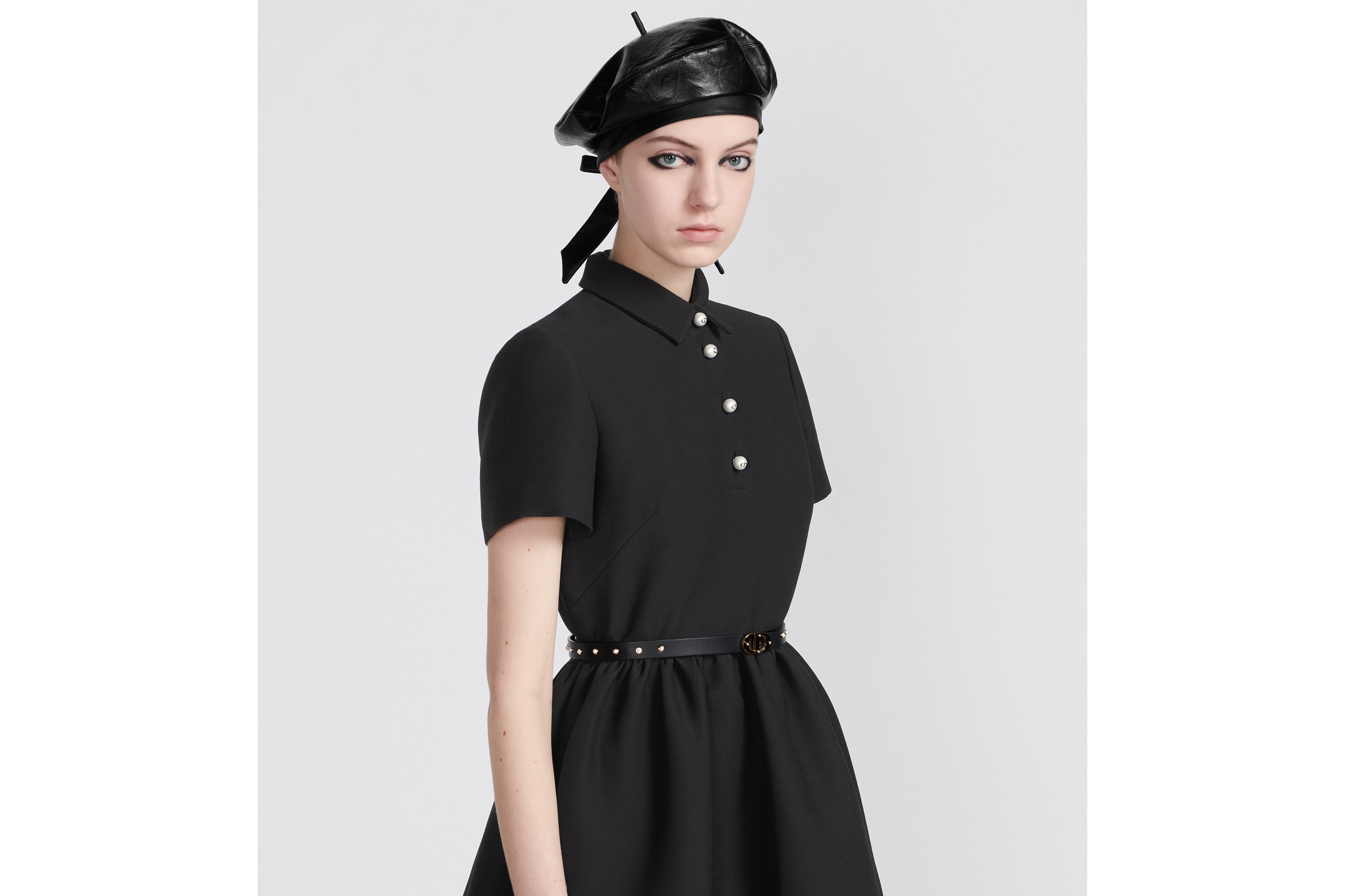 Short Belted Shirt Dress - 7