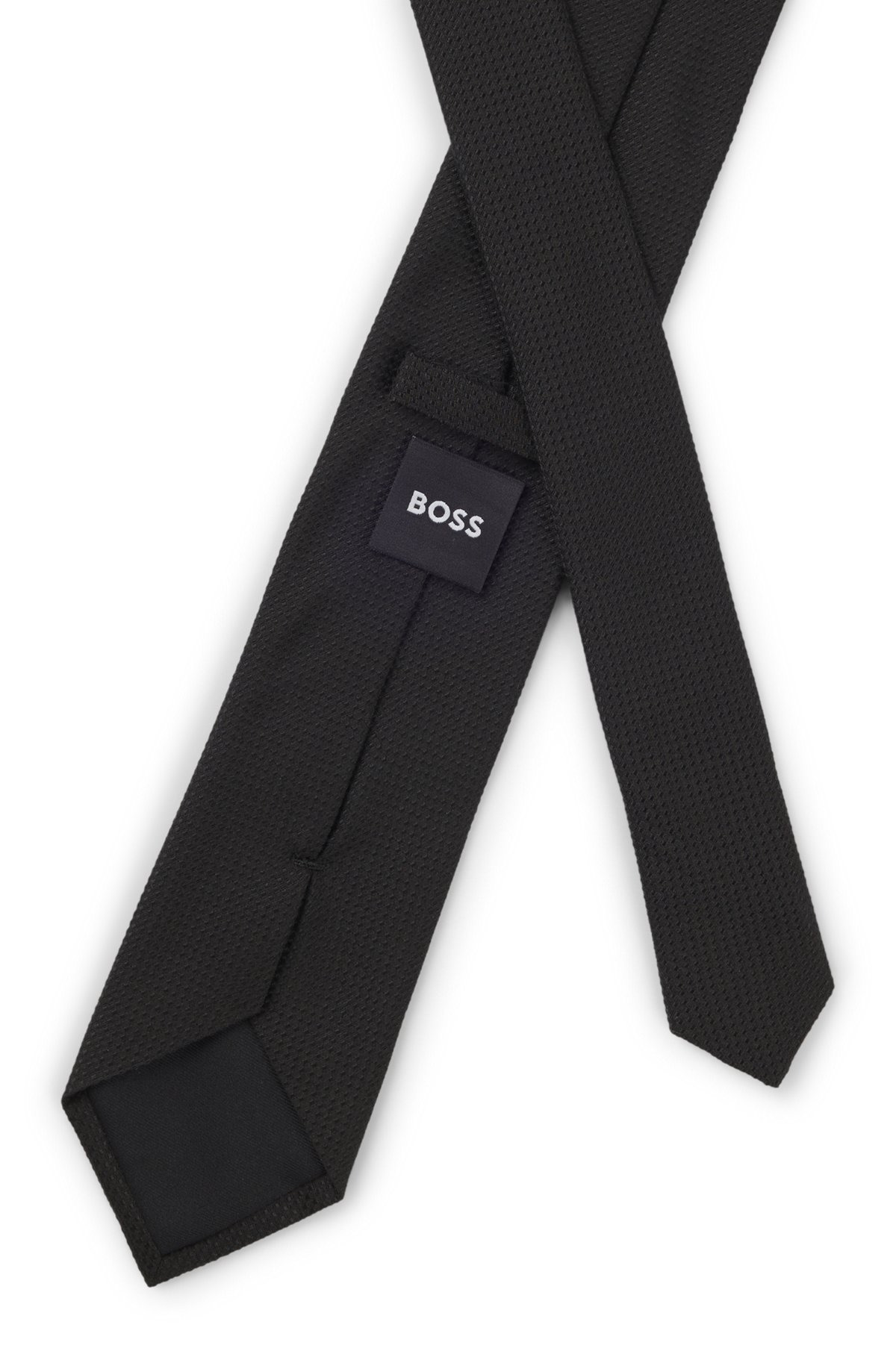 STRUCTURED TIE IN COTTON AND SILK - 4
