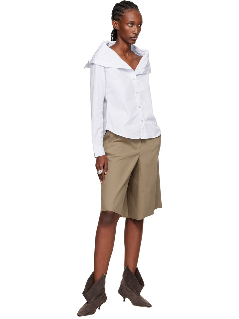 Our Legacy Khaki Jumbo Shorts outlook