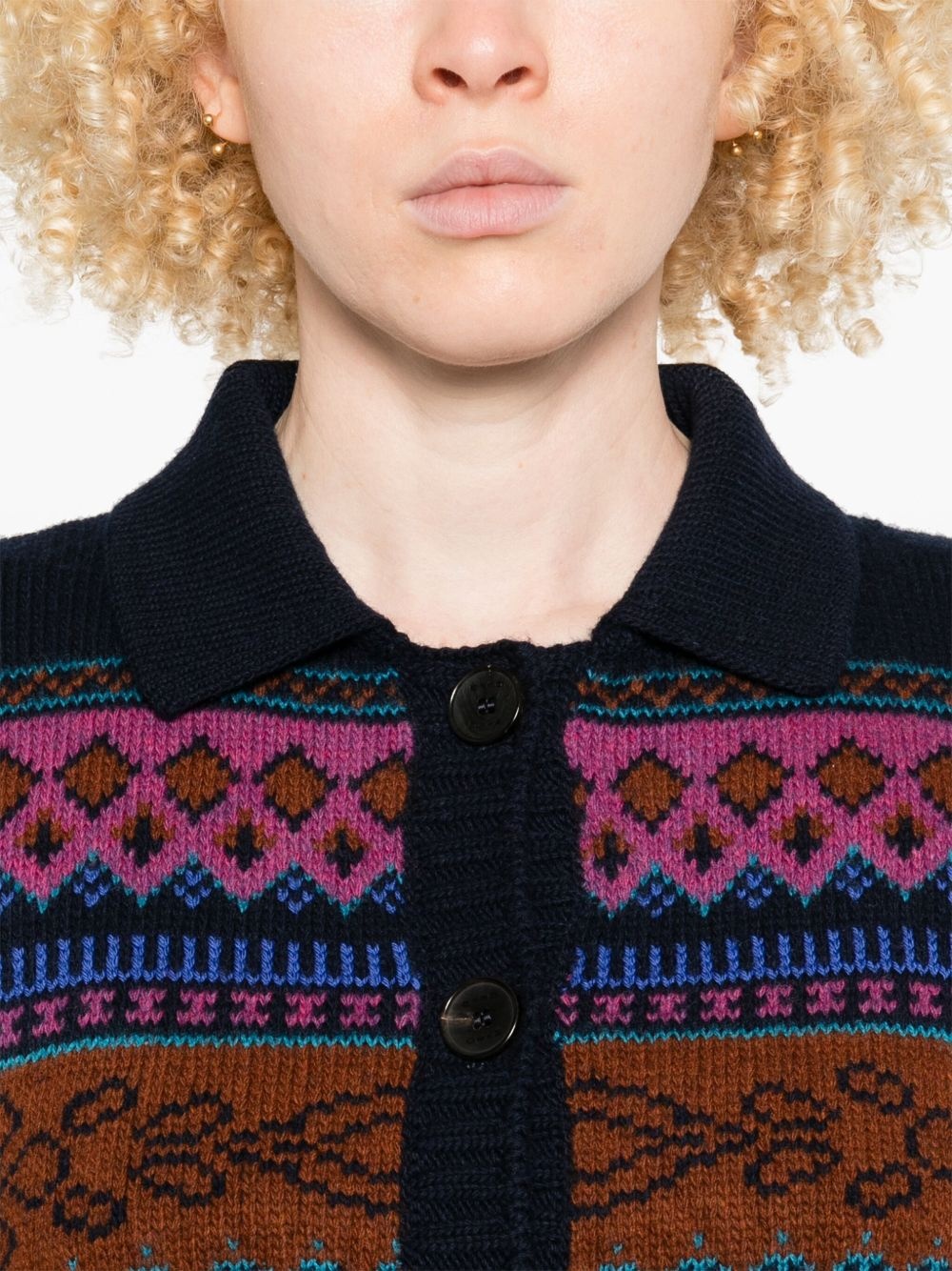 fair-isle cardigan - 5