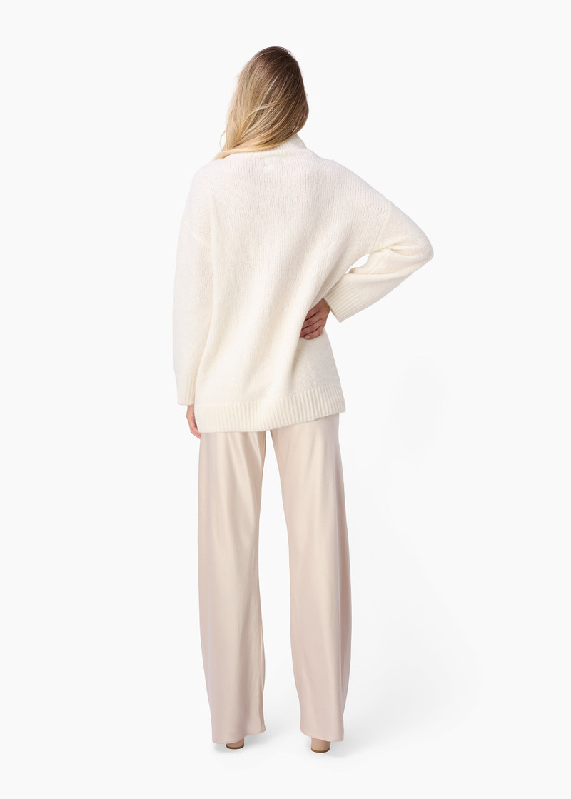 CATHERINE CASHMERE BLEND SWEATER MACADAMIA 4