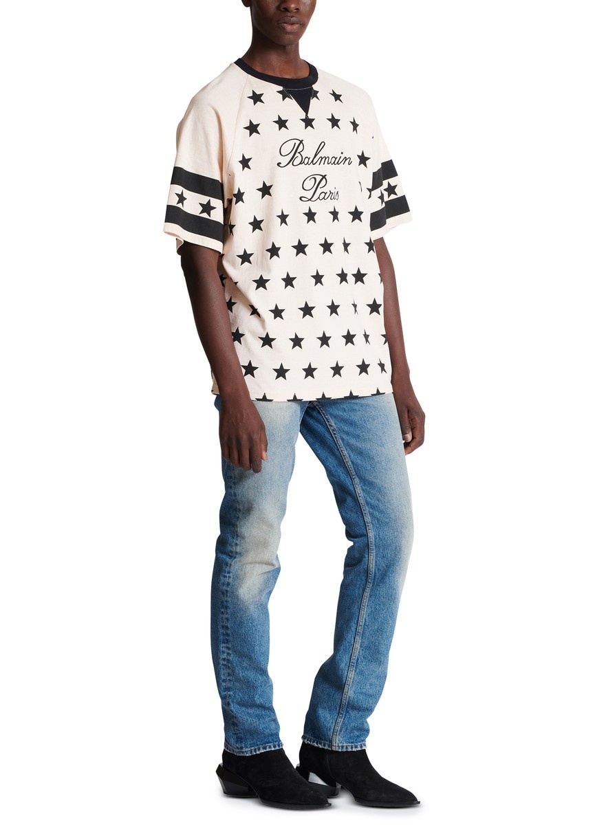 Balmain Signature Stars T-Shirt - 6