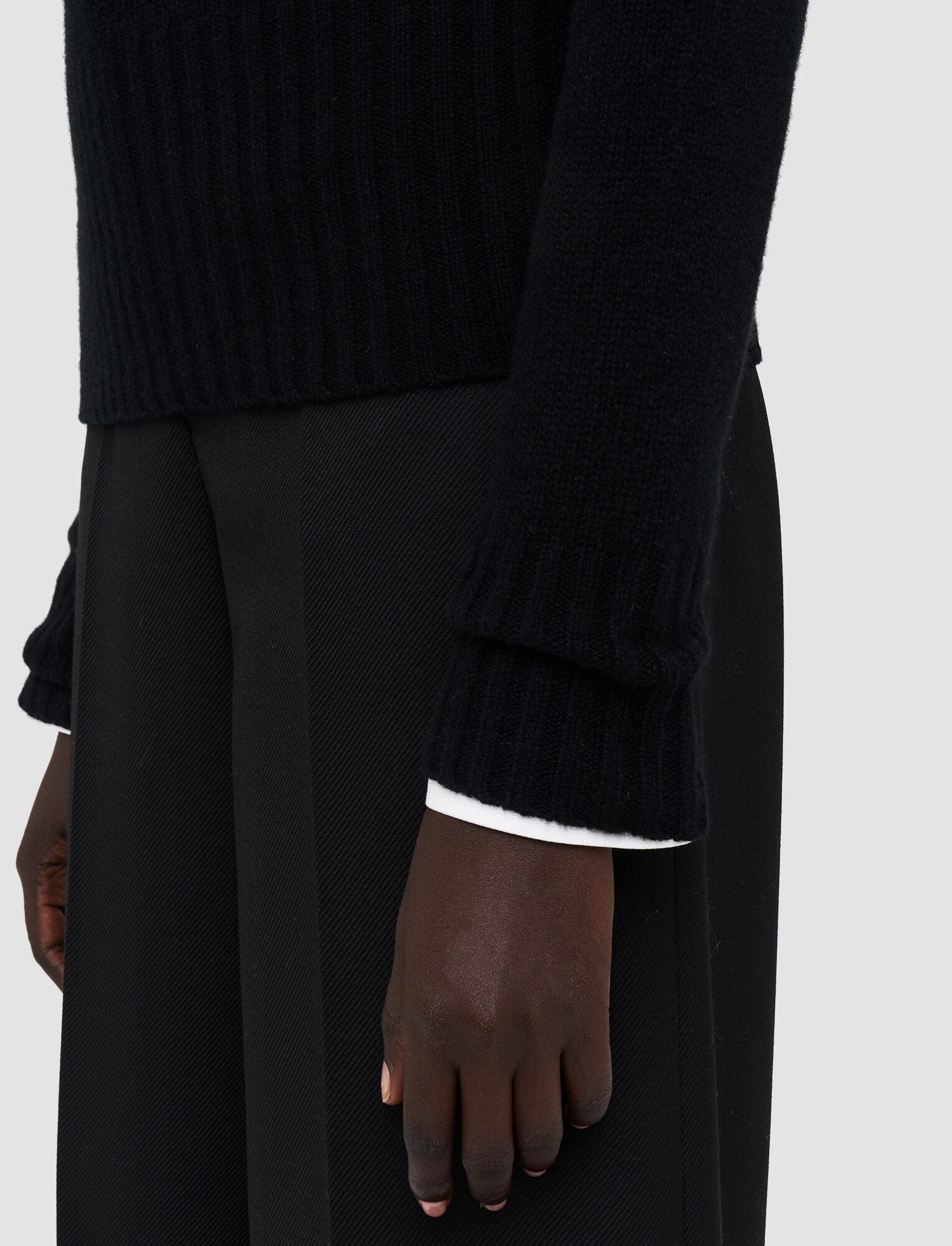 Open Cashmere High Neck Jumper - 6