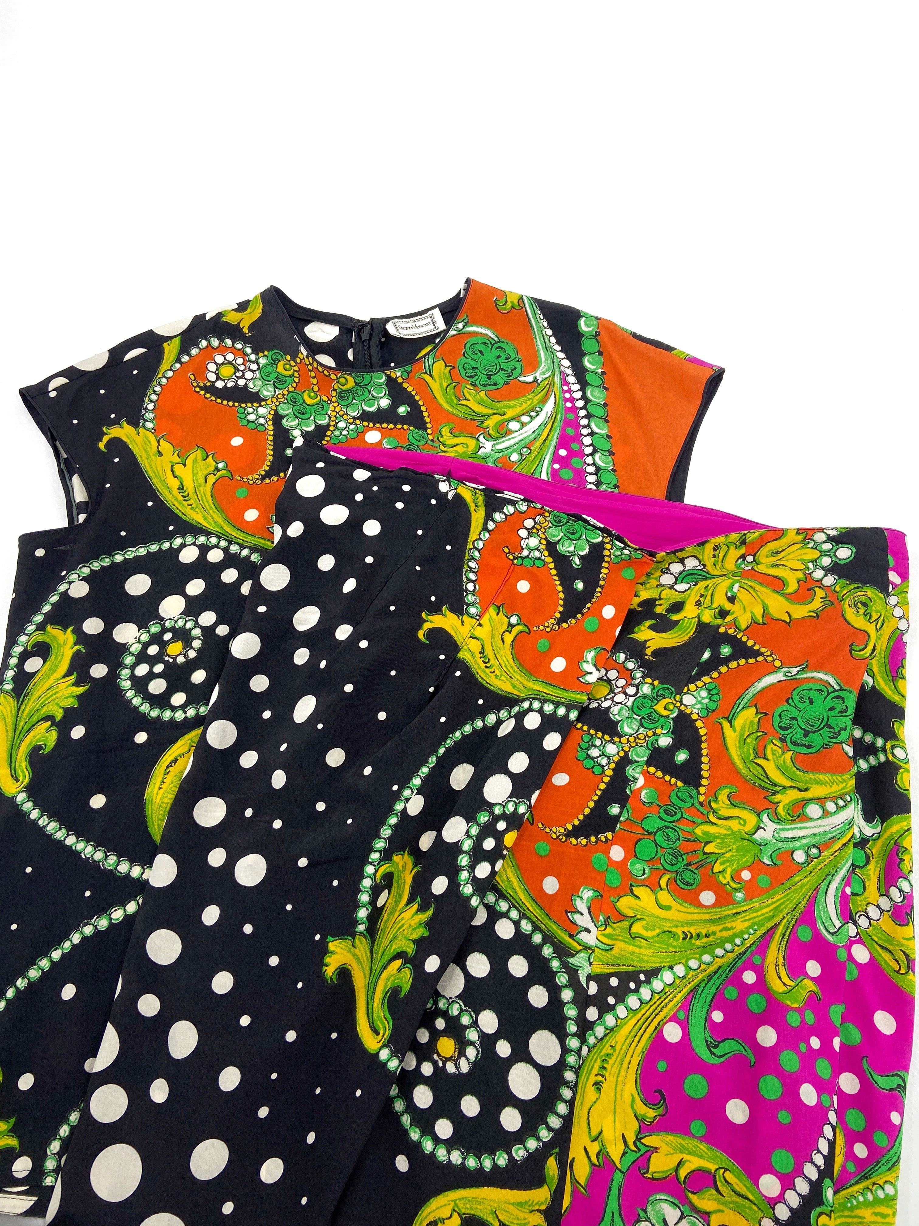 Gianni Versace Spring 1991 Abstract Baroque Draped Sarong Pant Top Ensemble 38 - 7