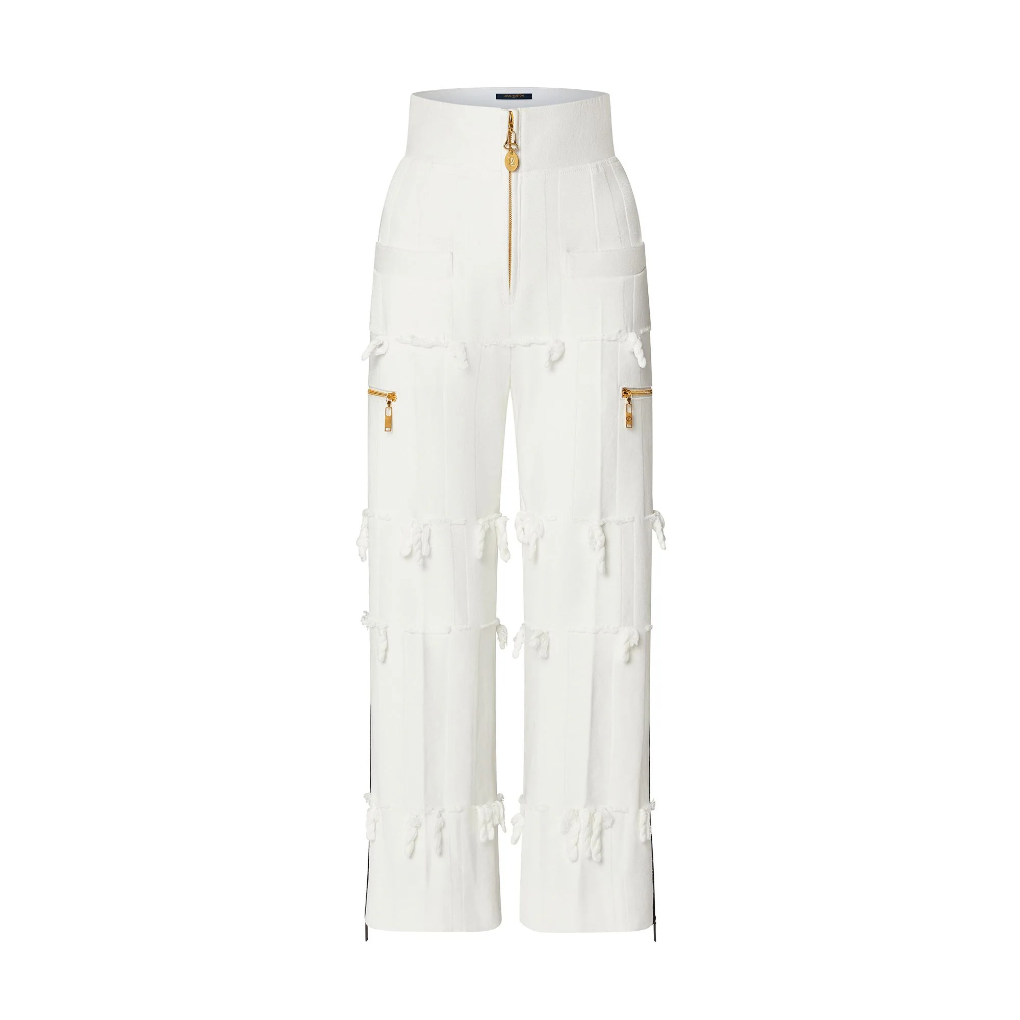 Cotton Gabardine Braid Pants - 1